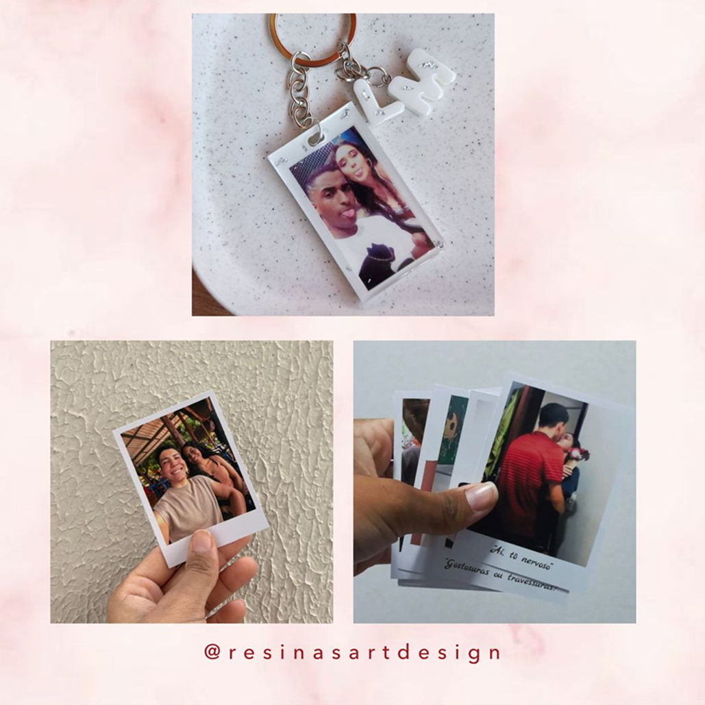 Polaroids + chaveiro